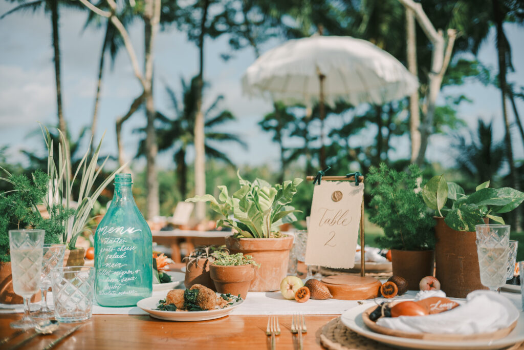 eco friendly wedding place card ideas