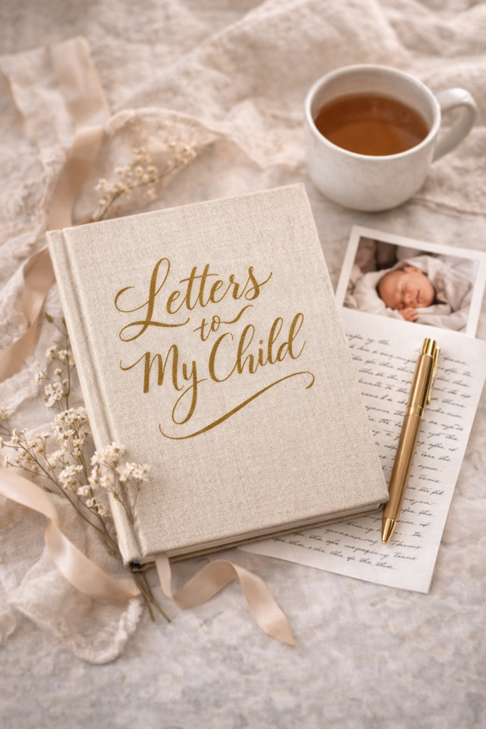 “Letters to My Child” Journal with Calligraphy Cover
